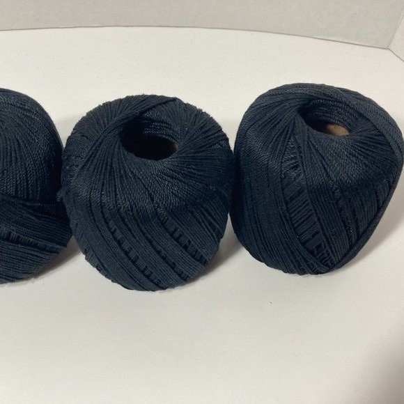 Black Crochet Thread Fashion 3 Aunt Lydia 10 Spool - Picture 4 of 5